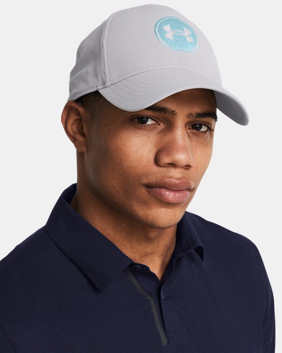 หมวกแก๊ป UA Storm Driver สำหรับผู้ชาย in Gray image number 2